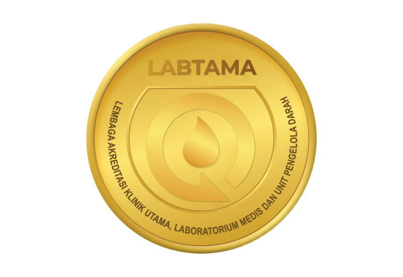 Logo Lembaga Akreditasi Klinik Utama, Laboratorium Medis, dan Unit Pengelola Darah (LABTAMA)